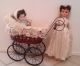 Vintage Big Victorian Ornate Wicker Baby Doll Stroller Carriage Buggy Doll Pram Baby Carriages & Buggies photo 2