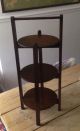 Vintage 1940 ' S 3 Tier Oak Cake Stand / Plate Rack. Stands photo 1