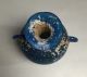 Rare Roman Old Blue Glass Two Ears Bottle Roman photo 4