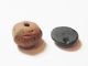 Zurqieh - Ancient Egypt,  Roman Glass Eye Bead & 18th Dynasty Terracotta Bead Egyptian photo 2