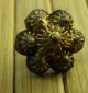 Lovely Victorian Gold Filigree Button From Thailand - Estate Buttons photo 2