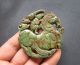 Old Chinese Green Jade Hand - Carved Horse And The Monkey Amulet Pendants B18 Necklaces & Pendants photo 1