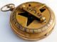 Vintage Maritime Antique Brass Sundial Compass,  Nautical Camping Hiking Compass Compasses photo 4