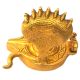 Modish Antique Hindu God Shiva Linga Puja Idol Brass Sculpture Figurine 3.  5 Inch Metalware photo 5