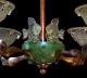 Exceptional 1930s Art Deco Mermaids & Angelfishes Brass Chandelier Lacroix Chandeliers, Fixtures, Sconces photo 1
