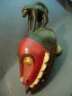 Fine Colorful Yaure Mask With Baboon Monkey Figure,  Ivory Coast Masks photo 1