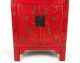 Chinese Lacquer Cabinet Red Oriental Inlaid Drinks Cabinet Cupboard 1900-1950 photo 2