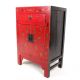 Chinese Lacquer Cabinet Red Oriental Inlaid Drinks Cabinet Cupboard 1900-1950 photo 5