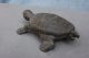 Michigan Stove Company Antique Match Safe Holder Cast Iron Turtle Box 5 1/2 