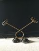 2 Pair Industrial Retro Vintage Swan Neck Brass & Black Desk Bedside Lamp 20th Century photo 5