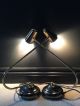 2 Pair Industrial Retro Vintage Swan Neck Brass & Black Desk Bedside Lamp 20th Century photo 7