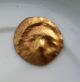 Pure Gold Celtic Lion Head 23/22mm Round Applique Roman photo 2