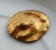 Pure Gold Celtic Lion Head 23/22mm Round Applique Roman photo 3