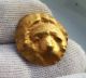 Pure Gold Celtic Lion Head 23/22mm Round Applique Roman photo 7