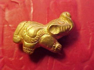 Sassanian Gold Amulet (elephant) Circa 224 - 642 Ad. photo