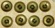 Antique Victorian Floral Metal Picture Buttons Buttons photo 1