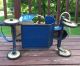 Vintage Taylor Tot 1950s Blue White Baby Stroller Walker Baby Carriages & Buggies photo 7
