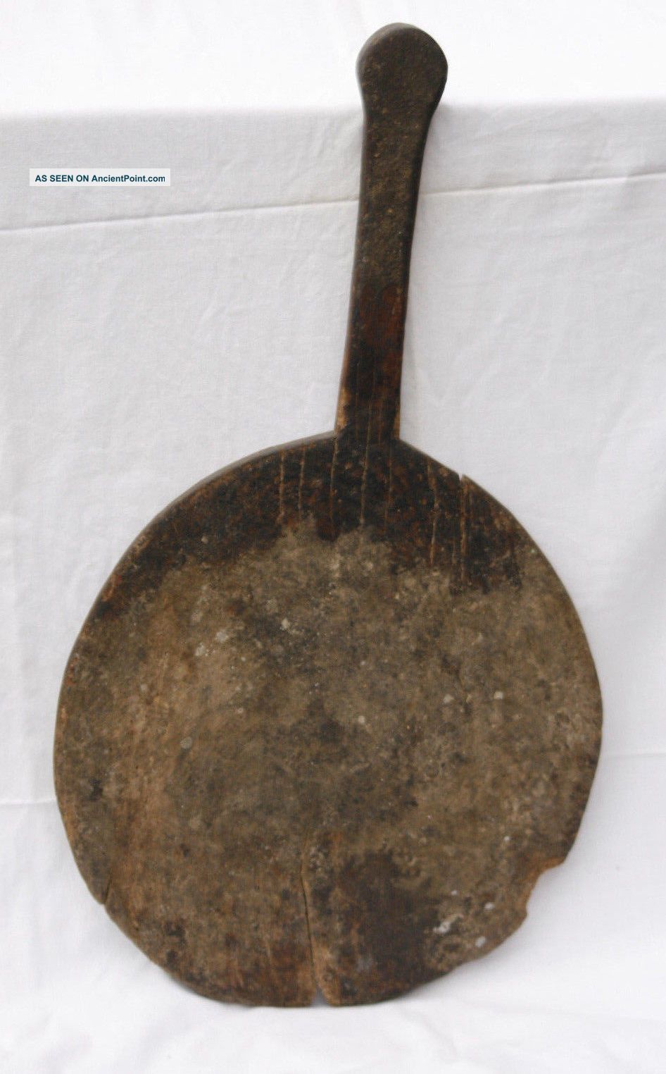 Antique Primitive Wooden Carved Cutting Board For Bread Natural Patina Primitives photo