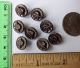 Buttons Victorian Antique Purple Tinted Metal Matching Buttons photo 1