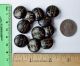 Buttons Victorian Antique Metal Matching Carved Buttons photo 1