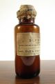 Rare Antique Blue Mass Medicine Bottle,  Smith Kline,  Amber Glass,  Mercury Poison Bottles & Jars photo 1