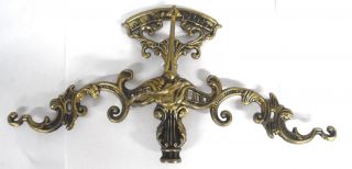 Ornate Vintage Metal Scale Justice Jewelry Holder Bracket Arm Lamp Floor photo