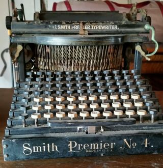 Smith Premier No.  4 Typewriter.  Edwardian Era Circa 1906 photo