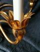 Gilt Wheat Chandelier 5 Arm Gold Light Vintage Chandeliers, Fixtures, Sconces photo 4