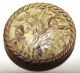 Fabulous Rare Incised Large Old Celluloid Floral Pad Back Button 4806 Buttons photo 1