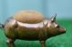 19thc Bronze Standing Pig Pin Cushion With Curly Tail C1880s Metalware photo 1