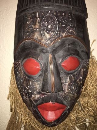 Wooden Bearded Mask photo