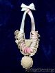 Antique Sewing Thimble & Pincushion Gift Ribbon And Crochet Lace Pin Cushions photo 1