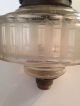 Antique Hinks Faceted Glass Oil Lamp Reservoir & Burner Lamps photo 2