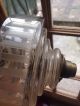 Antique Hinks Faceted Glass Oil Lamp Reservoir & Burner Lamps photo 8