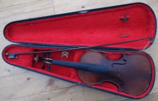 Antique Handmade Violin,  Dated 1900 Signed J & G Goehner,  Minneapolis Minn Nr photo