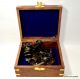 Vintage Antique Style Nautical Antique Maritime Brass Sextant With Wooden Box Sextants photo 6