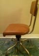 Vtg Industrial Steampunk Swivel Task Drafting Chair Desk Office By Troy Sunshade Post-1950 photo 1