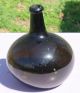 18th Century Black Glass Apothecary Bottle - Xx Huge Pontil Xx Bottles & Jars photo 1