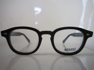 Mod Moscot Lemtosh Large Black Vintage Style Johnny Depp James Dean Eyeglasses photo