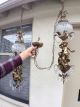 Vintage Hollywood Regency Swag Cherub X2 Chandeliers Putti Style Chandeliers, Fixtures, Sconces photo 9