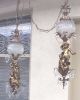 Vintage Hollywood Regency Swag Cherub X2 Chandeliers Putti Style Chandeliers, Fixtures, Sconces photo 3