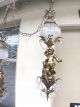Vintage Hollywood Regency Swag Cherub X2 Chandeliers Putti Style Chandeliers, Fixtures, Sconces photo 4