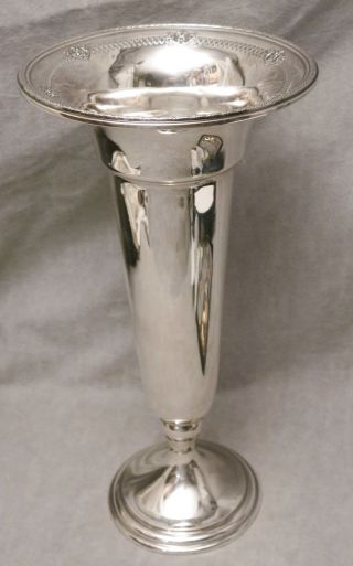 Large Sterling Silver Vase - Alvin photo