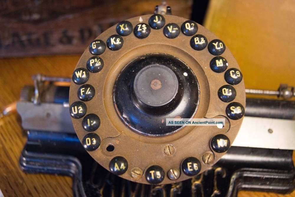 Lambert No. 1 Typewriter Antique Very Rare