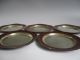 Japanese Old Copper Plate 5set/ Pattern & Silver - Plating/ 2651 Plates photo 2