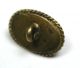 Antique Glass In Metal Button Copper Sparkle W/ White Band In Oval Brass Buttons photo 2