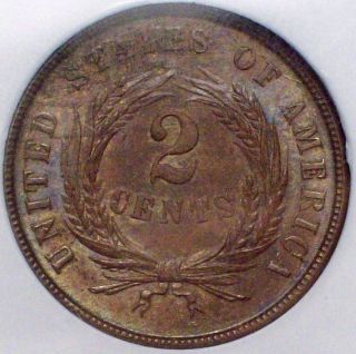1864 2 Two Cent Piece Ngc Ms 63 Civil War Us Copper Put In Your 2 Cents photo
