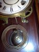 Antique 1890 ' S Gilbert Leopard Mahogany Eastlake Kitchen Clock - Pendulum & Key Clocks photo 3