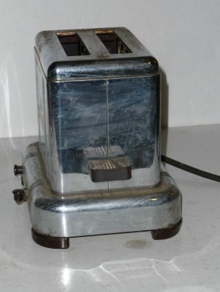 Vintage Antique Old White Cross Toaster W/ Timer National Stamping Co.  Art Deco photo