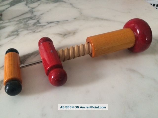 Ettore Sottsass Corckscrew Twergi Alessi Wood 80s Design Mid-Century Modernism photo